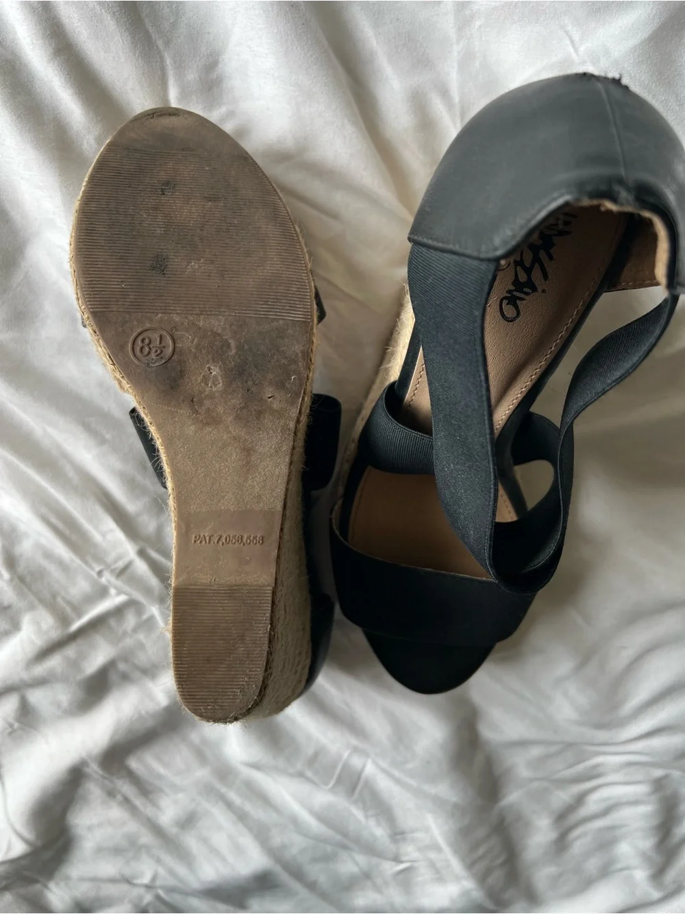 Mossimo Supply Co. Black Espadrille Wedge Sandals